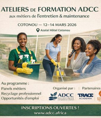 Bénin / Lutte contre le chômage : l’association Dignité Compétence Création lance 72 heures de formation gratuite aux métiers de service